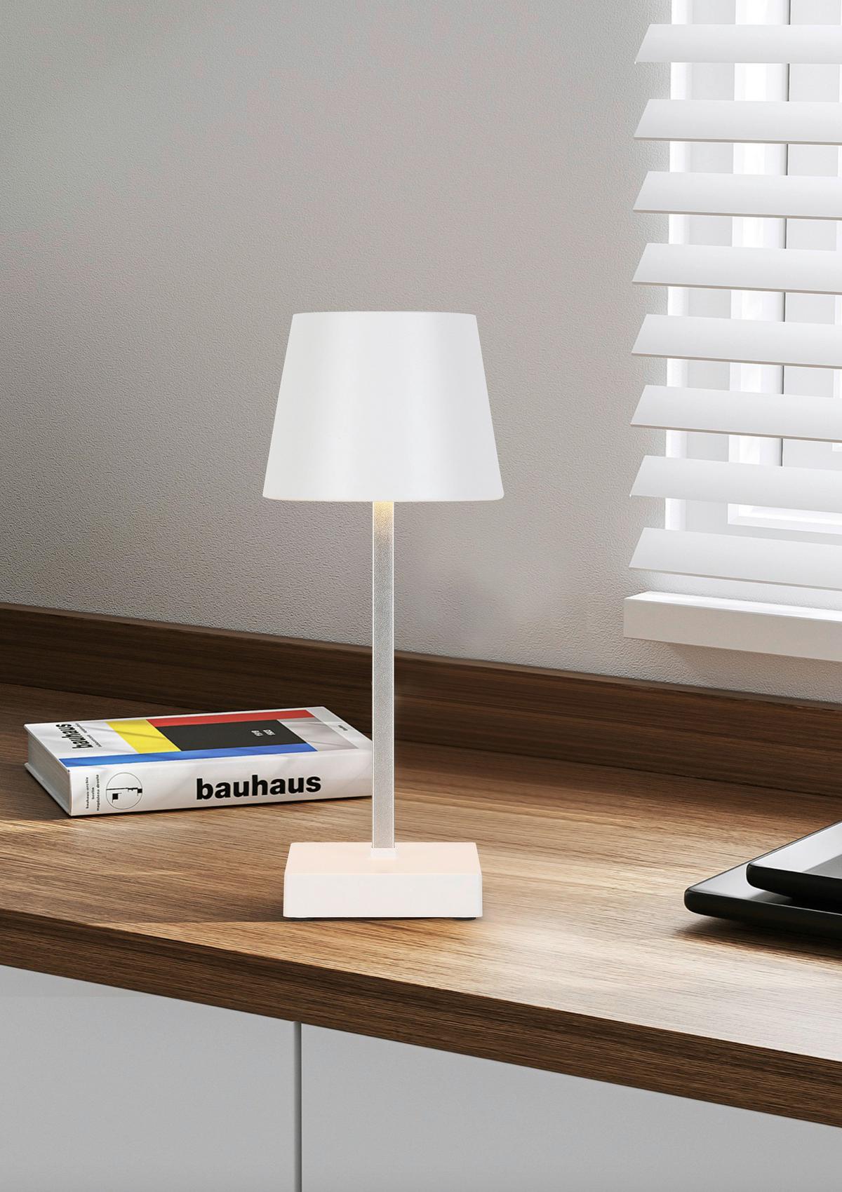 Led-dekorativna Svjetiljka Gopi - bijela/srebrne boje, Romantično / ladanjski, metal/plastika (10,5/26cm) - Modern Living