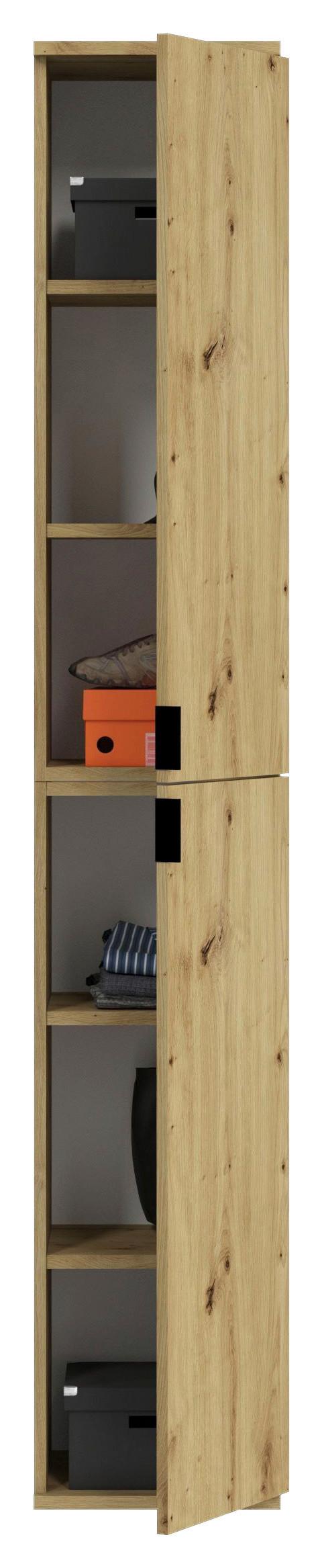 Drehtürenschrank Projekt X ca. 30x193 cm Artisan Eiche - KONVENTIONELL, Holzwerkstoff/Metall (30/193/34cm) - MID.YOU