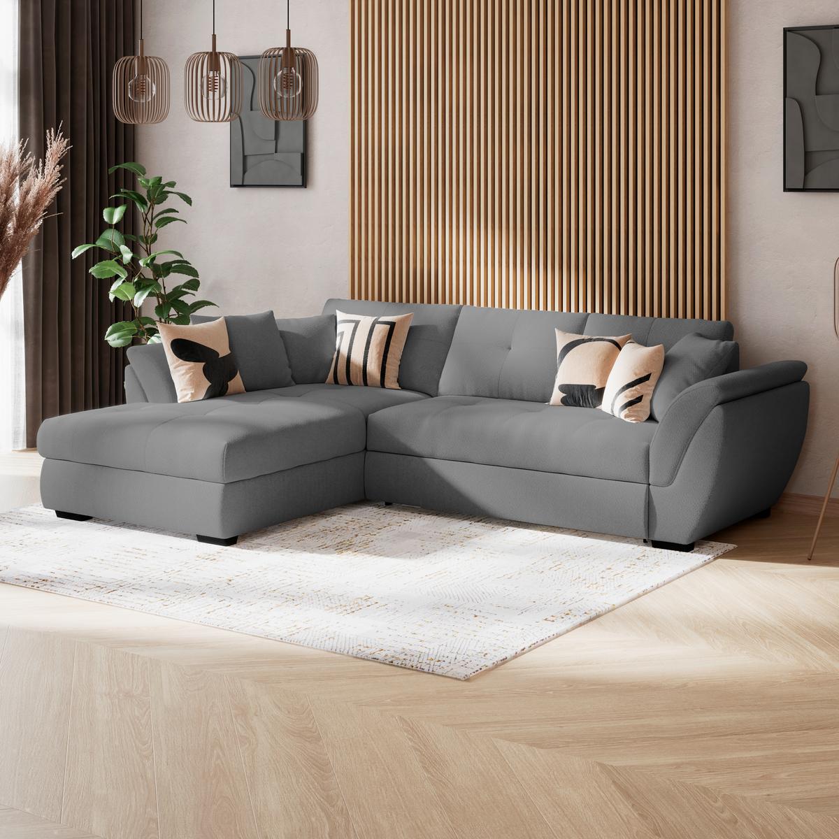 COLțAR - antracit, Konventionell, textil (187/278cm) - Ondega