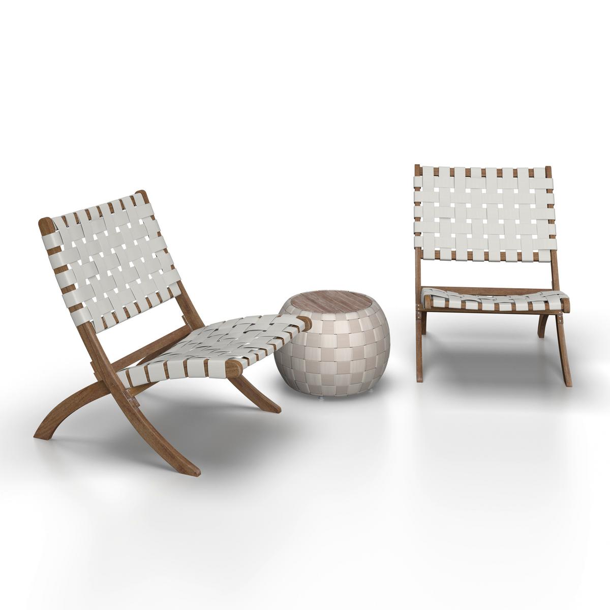 Set Za Balkon Philina - krem barve/barve akacije, Moderno, umetna masa/tekstil - Bessagi Garden