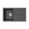 Pomivalno Korito Cleveland, 86x50cm - črna, Basics, kamen/umetna masa (86/21,4/50cm) - Respekta