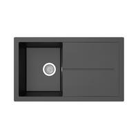 Pomivalno Korito Cleveland, 86x50cm - črna, Basics, kamen/umetna masa (86/21,4/50cm) - Respekta