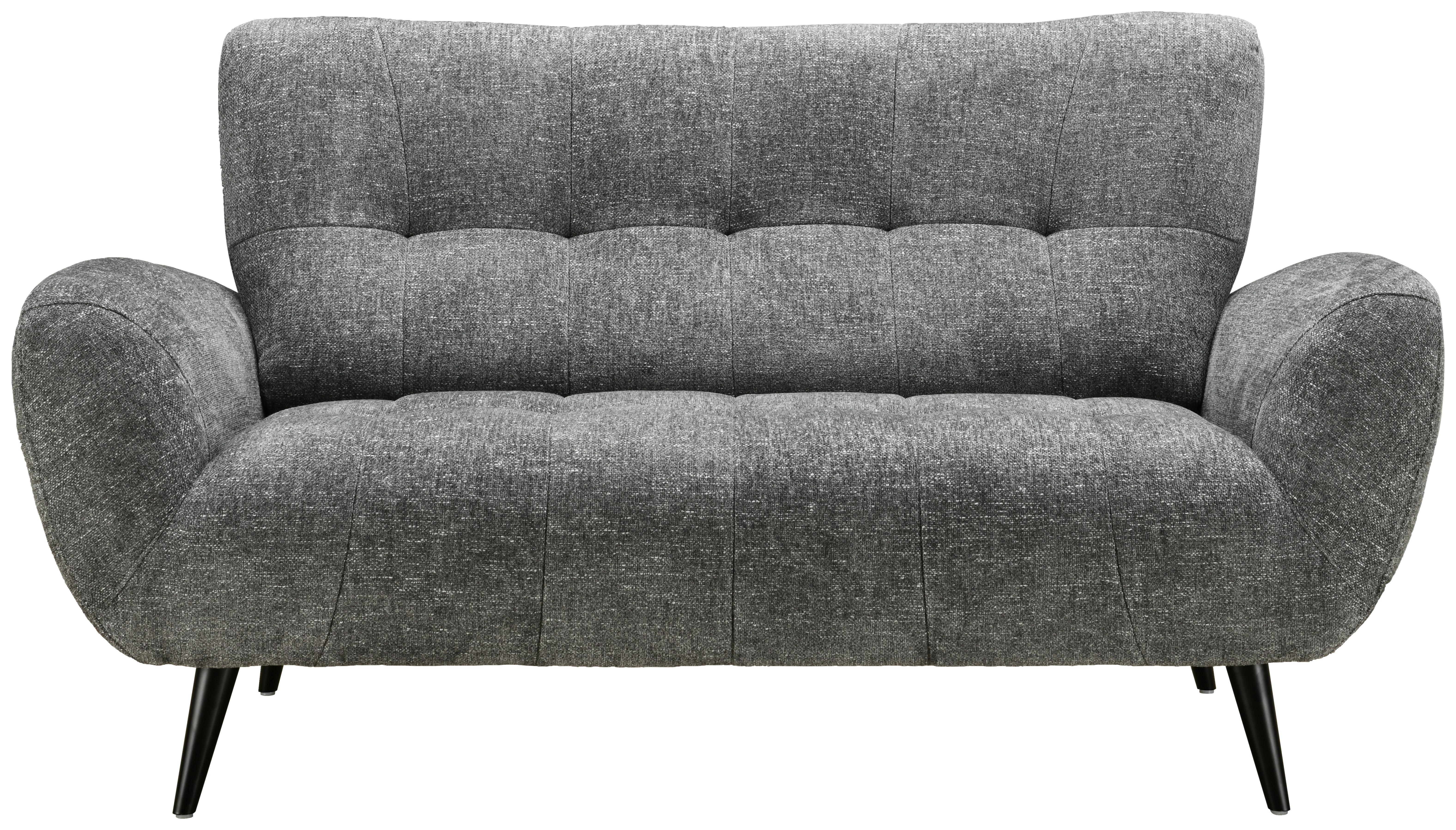 Dvosed Prag, Temno Siva - temno siva/črna, Basics, kovina/tekstil (165/89/91cm) - P & B