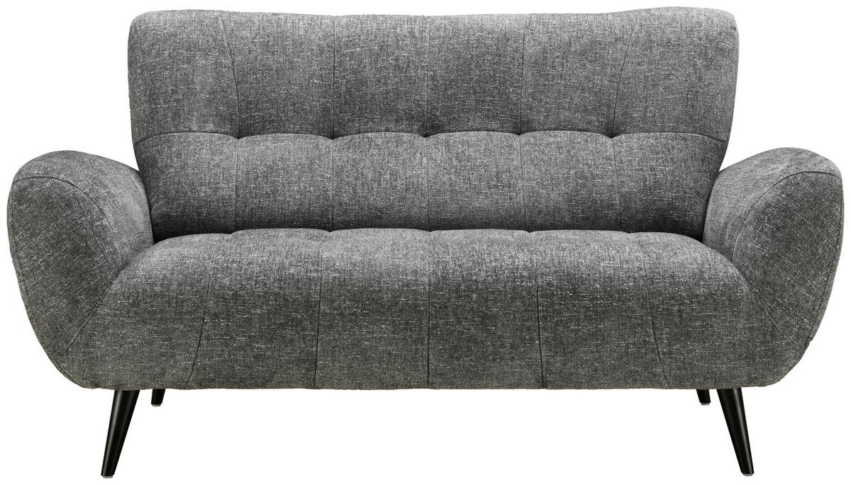 Dvosed Prag, Temno Siva - temno siva/črna, Basics, kovina/tekstil (165/89/91cm) - P & B