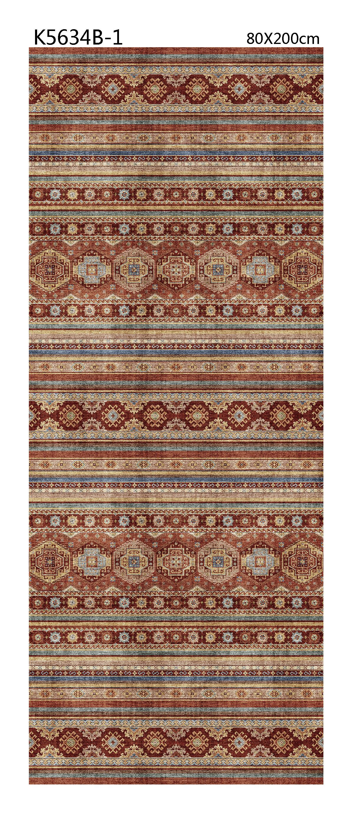 VÄVD MATTA ISRAEL 2 - terrakotta, textil (80/200cm) - Mömax