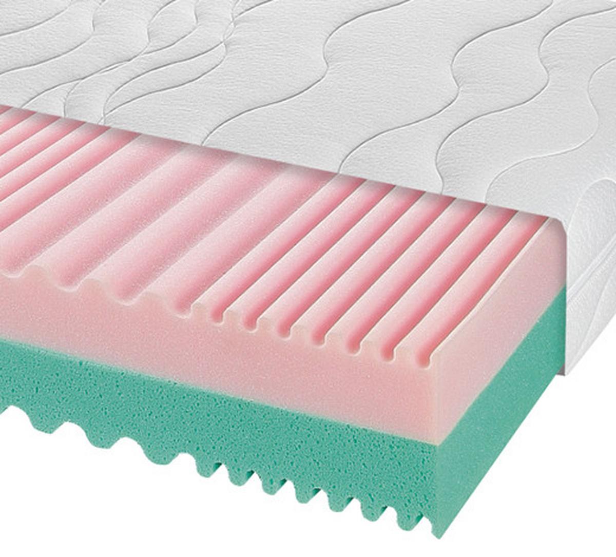 Wendematratze Cotton Twin ca. 120x200 cm Weiß - Weiß, Basics, Textil (120/200cm) - Breckle