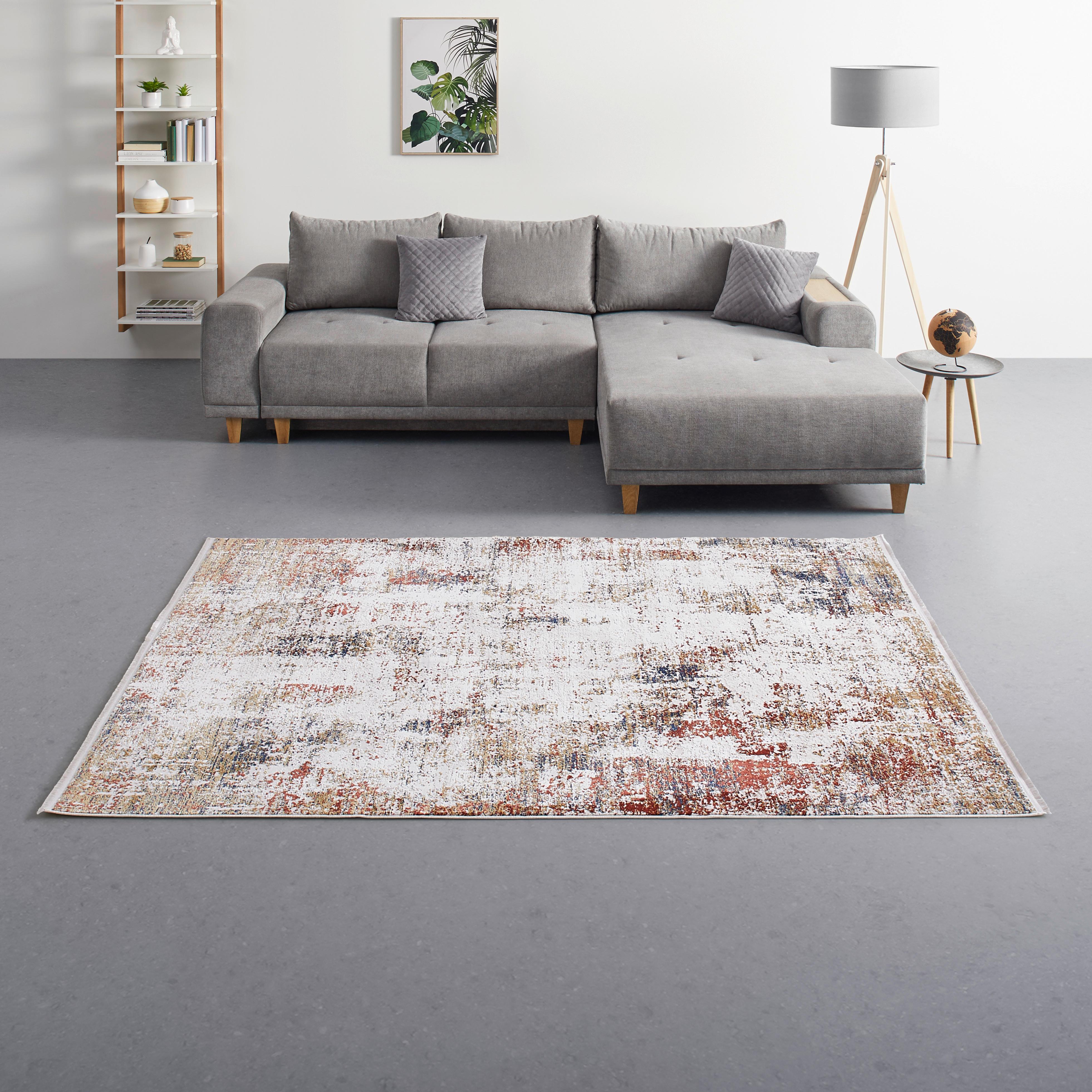 Webteppich Florenz 3 Grau ca. 200x290cm - Grau, MODERN, Textil (200/290cm) - Premium Living