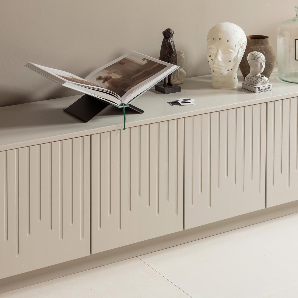 Lowboard Pencil Hellgrau - Hellgrau, Design, Holz (180/52/40cm) - Livetastic