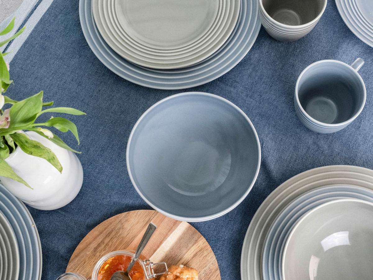 Kombinirani Servis Stripes, 16-Delni - večbarvno, Basics, keramika - Creatable