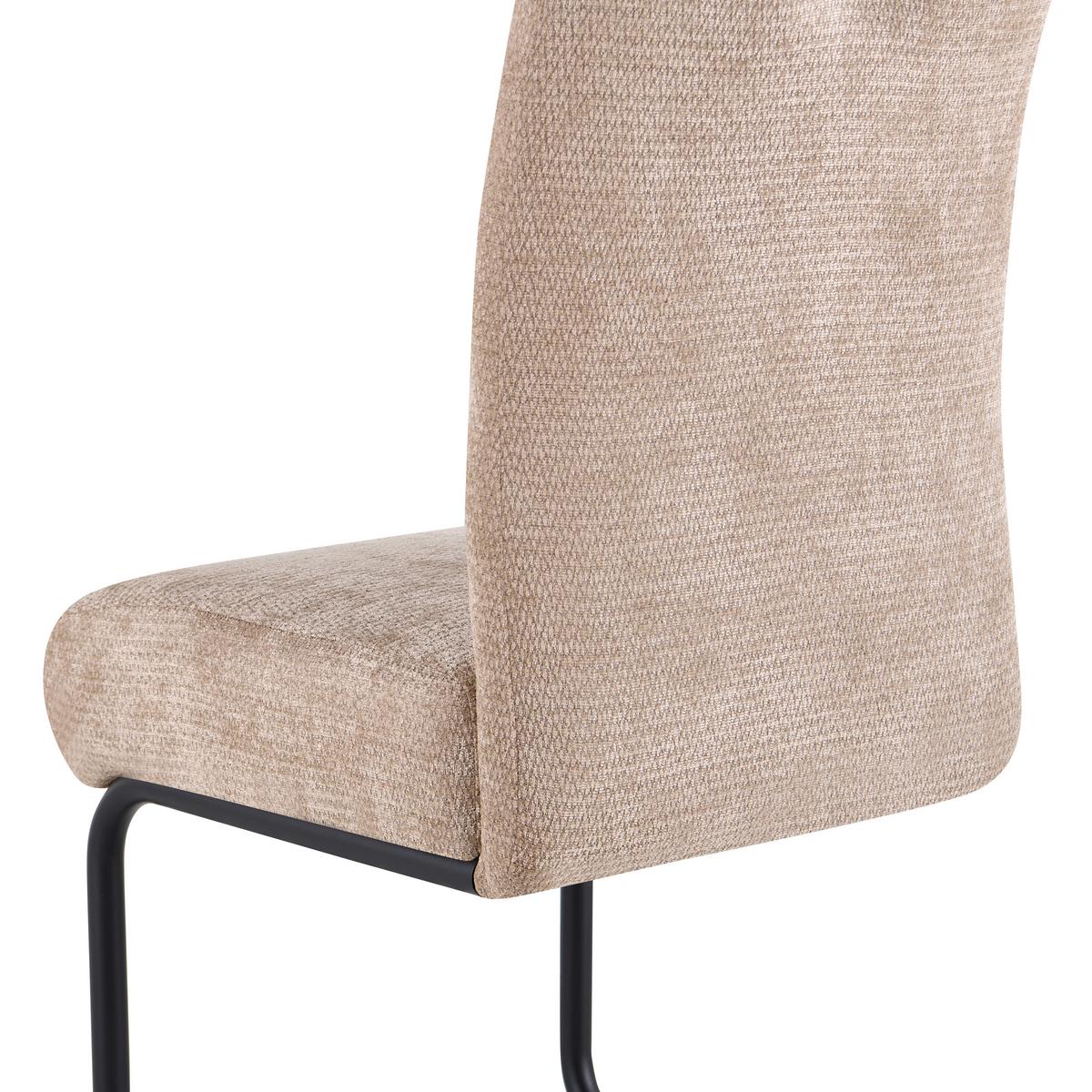 Stolica Pisa - svetlobraon/crna, Osnovno, metal (43/95/60cm) - Mömax