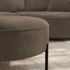 SOFFA NILAS - brun/svart, Modern, metall/trä (322/154cm) - Bessagi Home