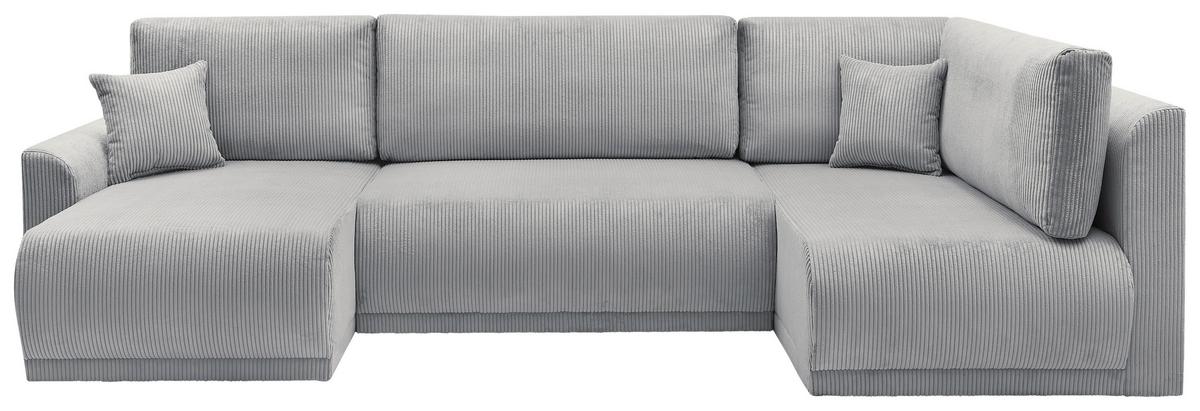 Coltar KIM U - gri, Modern, lemn (146/313/160cm) - Modern Living