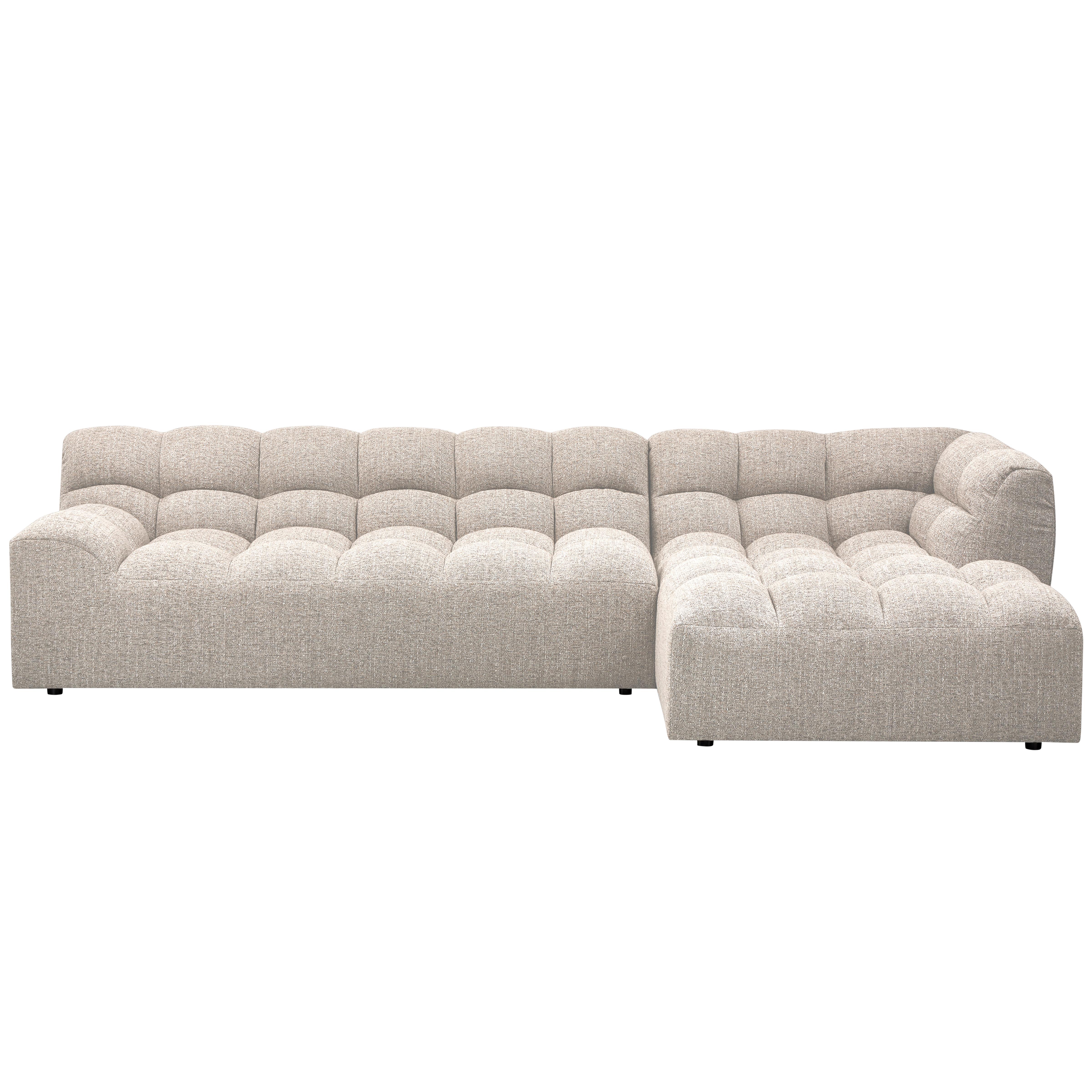 Ecksofa Allure Naturfarben S: 324x165cm - Schwarz/Naturfarben, Design, Kunststoff/Textil (324/165cm) - Livetastic
