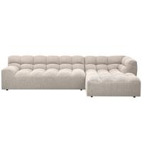 Ecksofa Allure Naturfarben S: 324x165cm - Schwarz/Naturfarben, Design, Kunststoff/Textil (324/165cm) - Livetastic