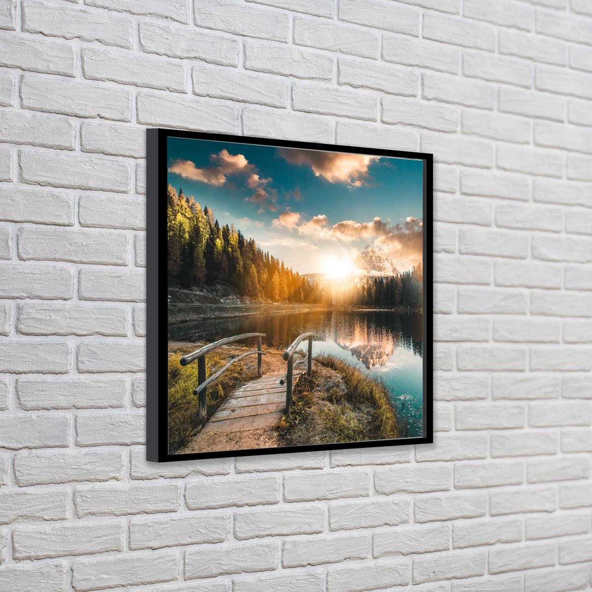 Bild Vous II ca. 30x30cm - Multicolor/Schwarz, Holzwerkstoff (30/30cm) - Modern Living