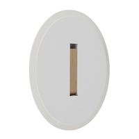 LED-WANDLEUCHTE 78410W AVERY - Weiss/Dunkelbraun, Design, Holzwerkstoff/Kunststoff (20,5/5cm) - Globo