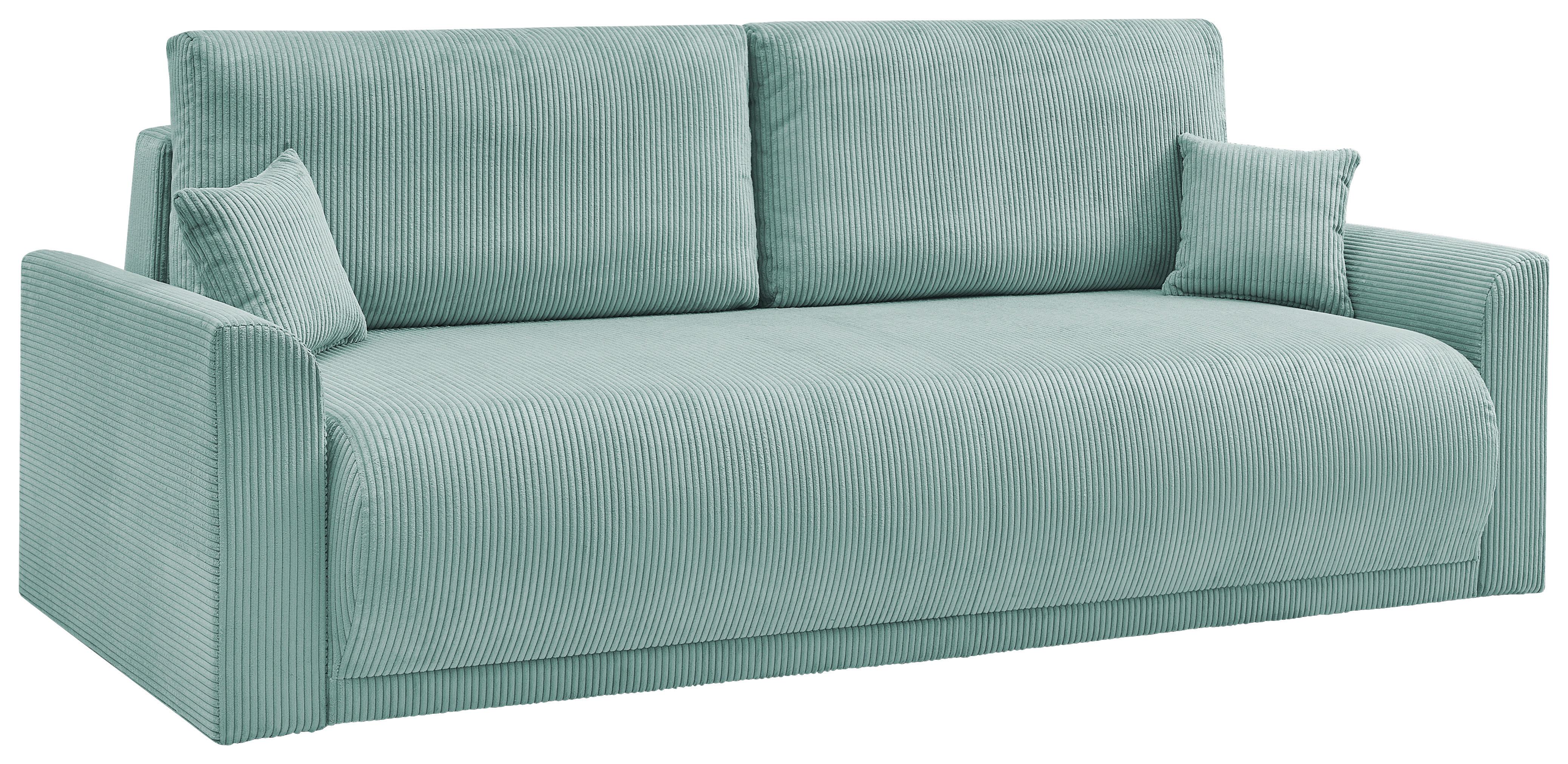 CANAPEA EXTENSIBILA mátově zelený manšestr - verde mentă, Modern, lemn (234/90/103cm) - Modern Living