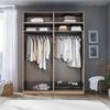 Otvoreni Ormar Unit - bijela, Moderno, drvni materijal (182,2/242,2/56,5cm) - Based