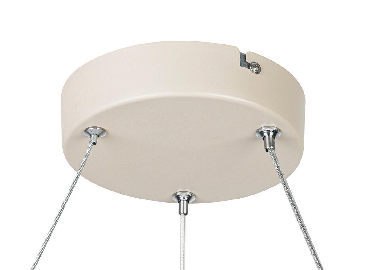 LAMPA WISZĄCA TERESA - biały/kolor piaskowy, Trend, tworzywo sztuczne/metal (58,4/120cm) - Collet's Monde