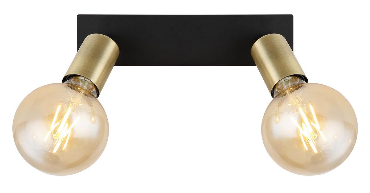 Strahler Lilliana in Schwarz max. 40 Watt - Schwarz, Design, Metall (25/6/10,5cm) - Globo