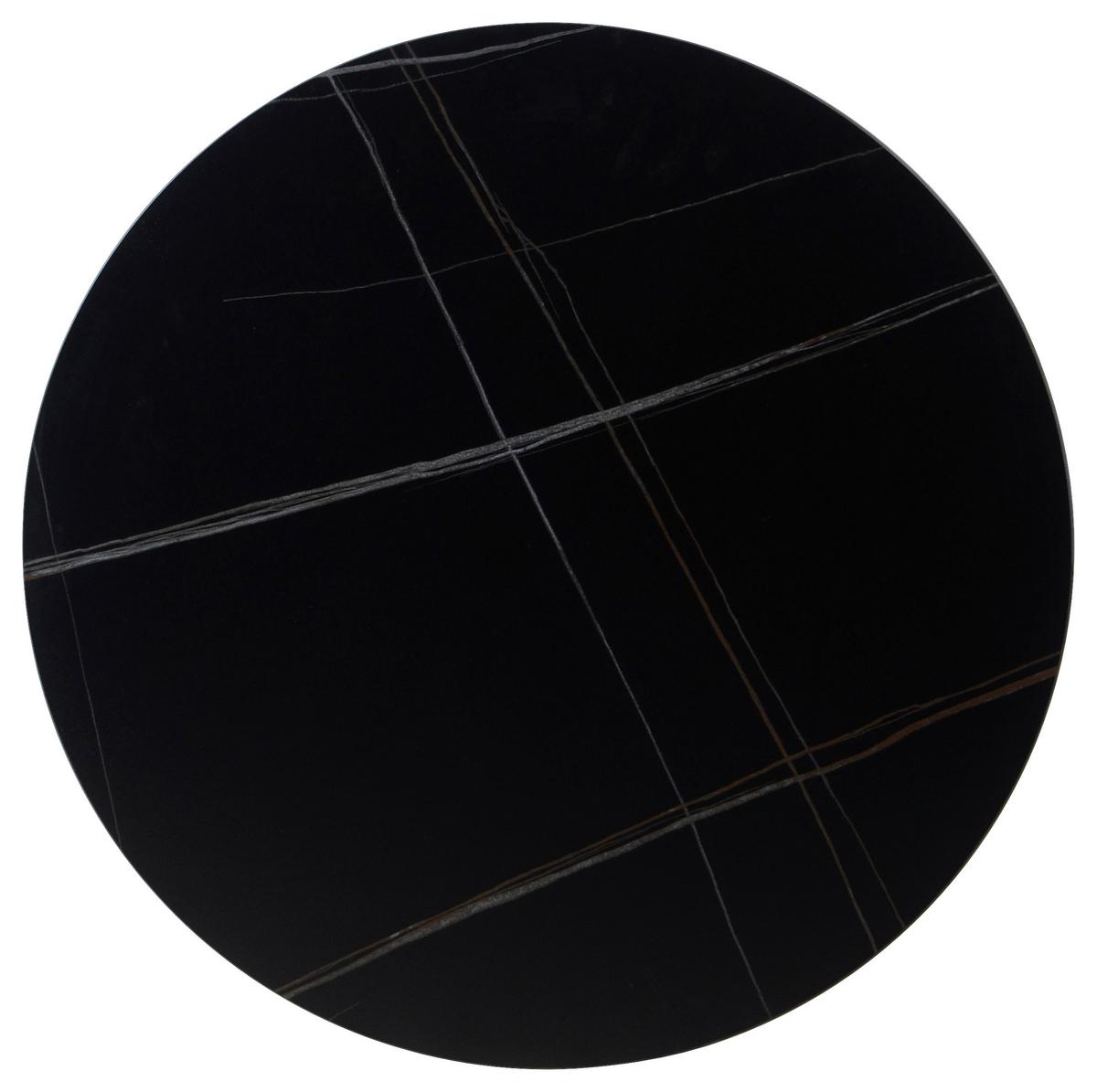 Bartisch Tobias Schwarz - Schwarz, MODERN, Keramik/Metall (60/105cm) - Mömax