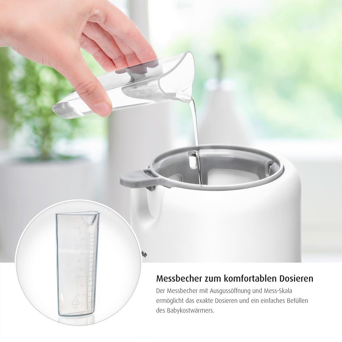 PODGRZEWACZ DO BUTELEK TURBOFOOD - biały, Basics, tworzywo sztuczne (15,5/19,4/15,5cm) - Reer