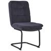 Stuhl Nova Grau - Schwarz/Grau, MODERN, Textil/Metall (48/89/66cm) - Premium Living