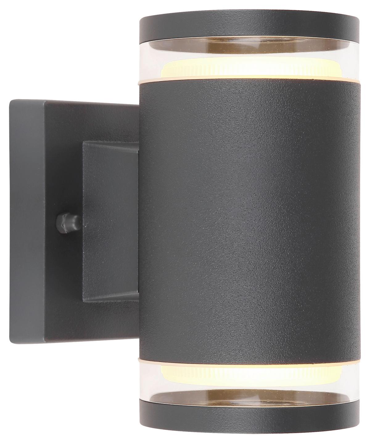 Zidna Svjetiljka Vanjska 32063-2a Alcala - prozirno/antracit, Basics, staklo/metal (10/16,5cm) - Globo