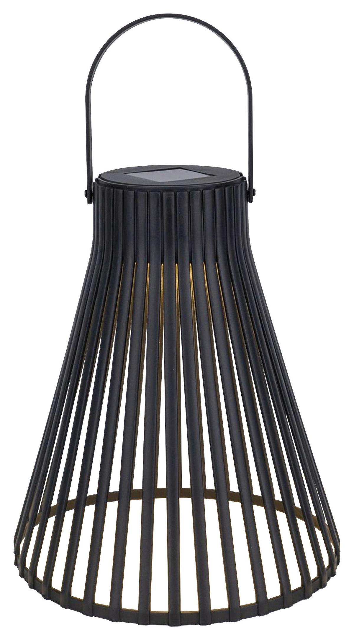Solarleuchte Schopi Schwarz max. 0,06 Watt - Schwarz, KONVENTIONELL, Kunststoff (9-20/24-33cm) - Mömax