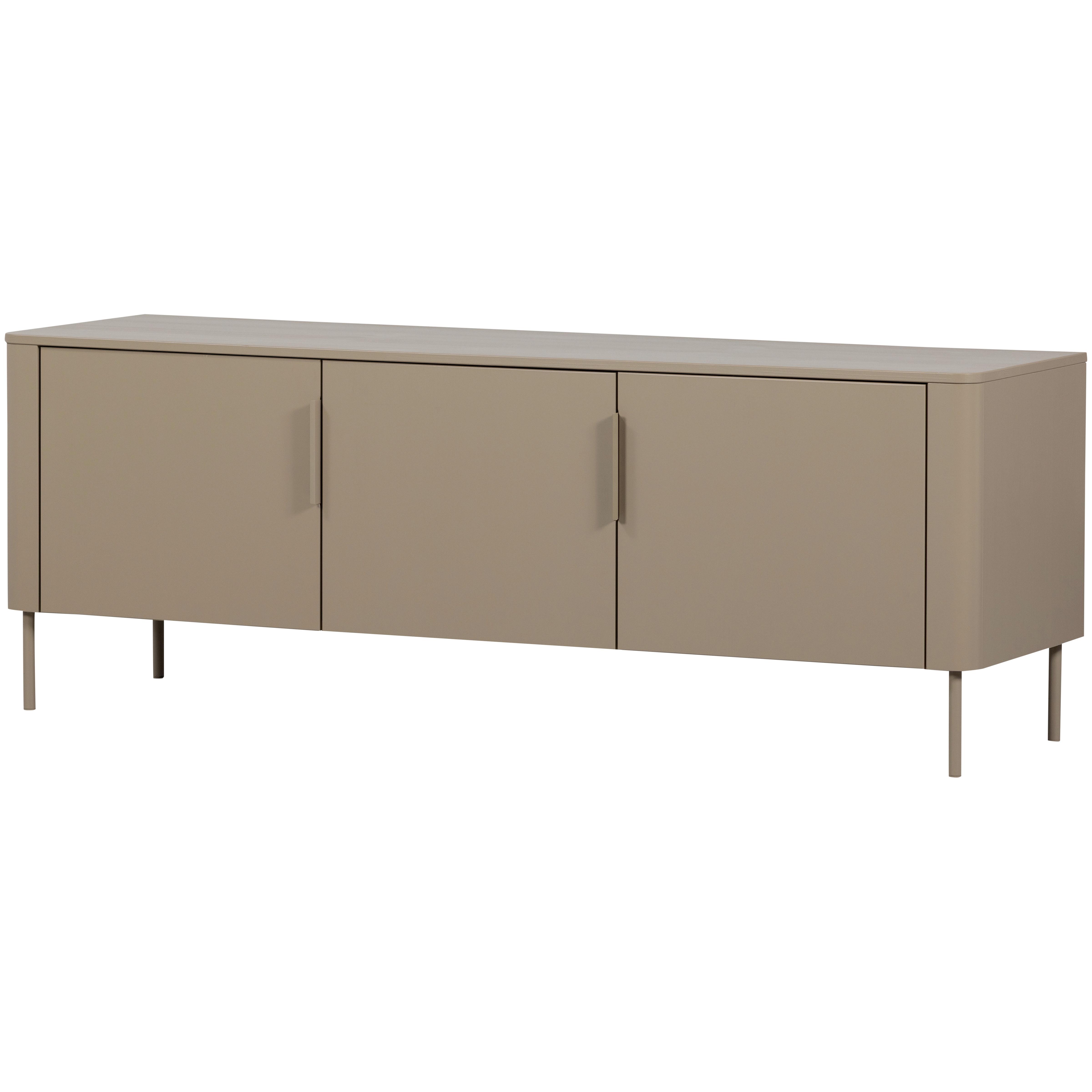 LOWBOARD Gunnar Schlammfarben B: 154cm - Schlammfarben, Design, Holz/Metall (154/56/44cm) - Livetastic