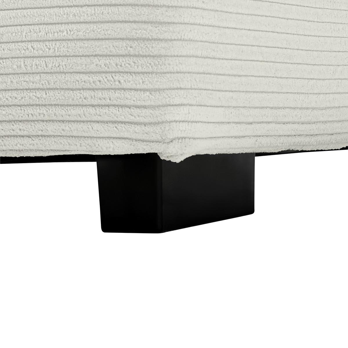 Ecksofa Pedro Beige - Beige/Schwarz, MODERN, Kunststoff/Textil (300/190cm) - Mömax