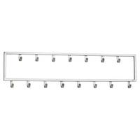 Fali Fogas Wohnling - ezüstszínű, Modern, fém (80/20/4cm) - MID.YOU