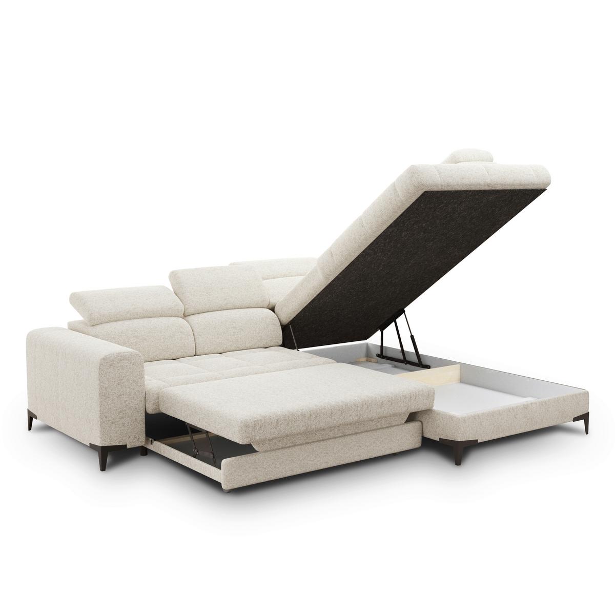 Coltar Mason - bej/crem, Modern, plastic/lemn (271/211cm) - Modern Living