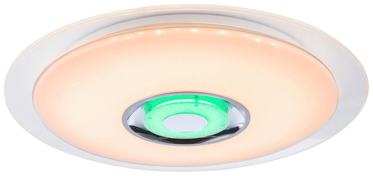 Stropna Led-svetilka Gloria, S Sijalko - bela/opal, Moderno, kovina/umetna masa (47,5/5,7cm)