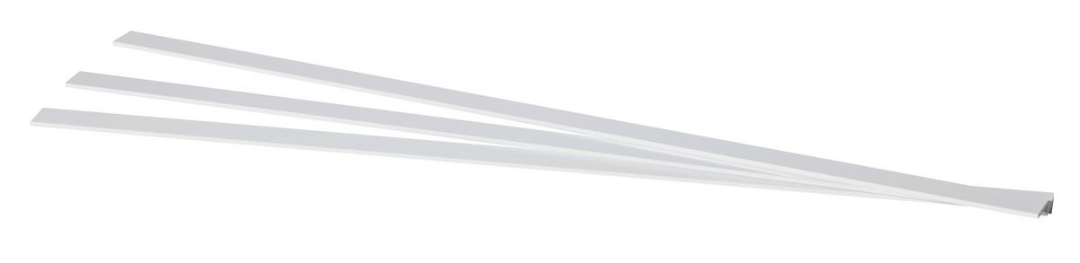 SZYNA DO ZASŁON PANELOWYCH 90000-005 3-CZĘŚCIOWY  ZESTAW - biały, Design, metal (160cm) - Homeware