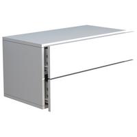 Nočna Omarica Usal L 60, Bela - bela, Moderno, leseni material (60/30/32cm) - MID.YOU