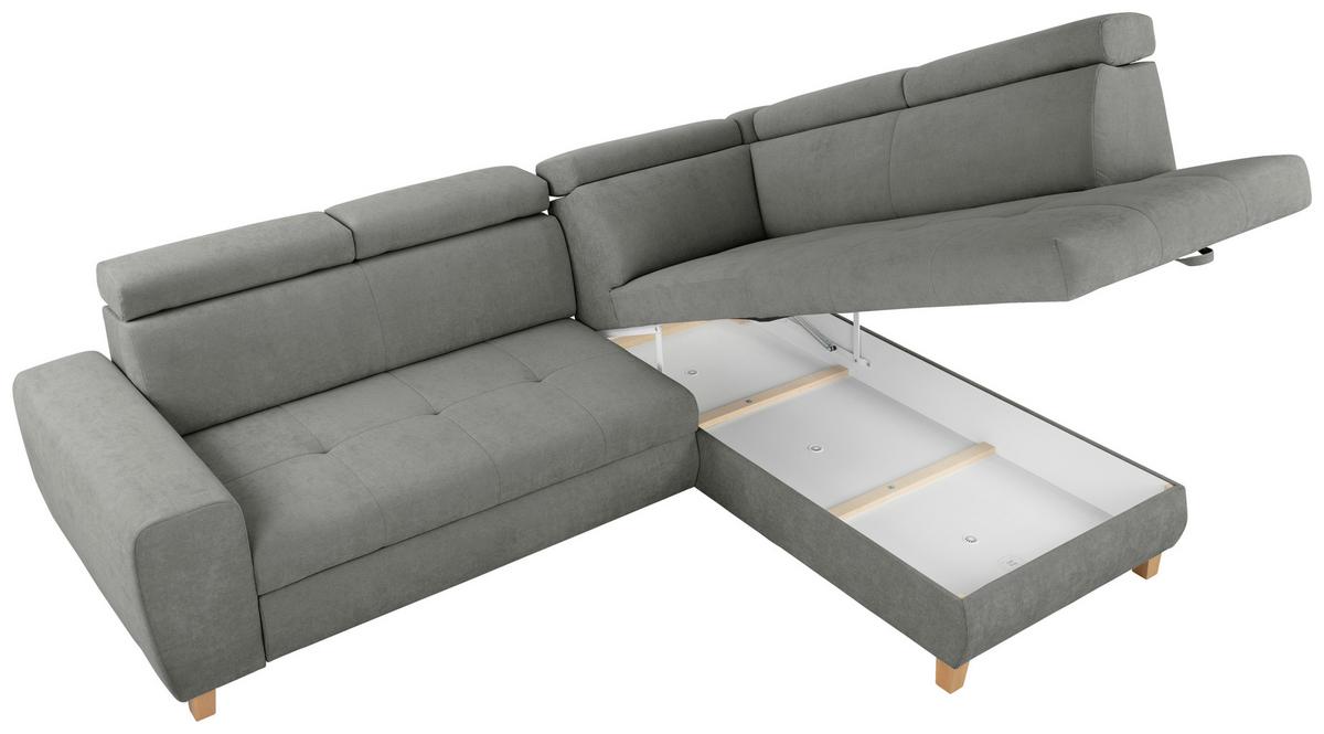 Kutna Garnitura Lugo - sivoplava, Moderno, drvo/metal (266/98/205cm) - Modern Living