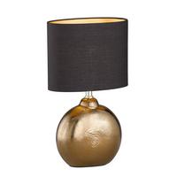 LAMPA STOŁOWA 50558 FORO - kolor brązu/czarny, Konventionell, tworzywo sztuczne/ceramika (23/13/36cm) - Fischer & Honsel