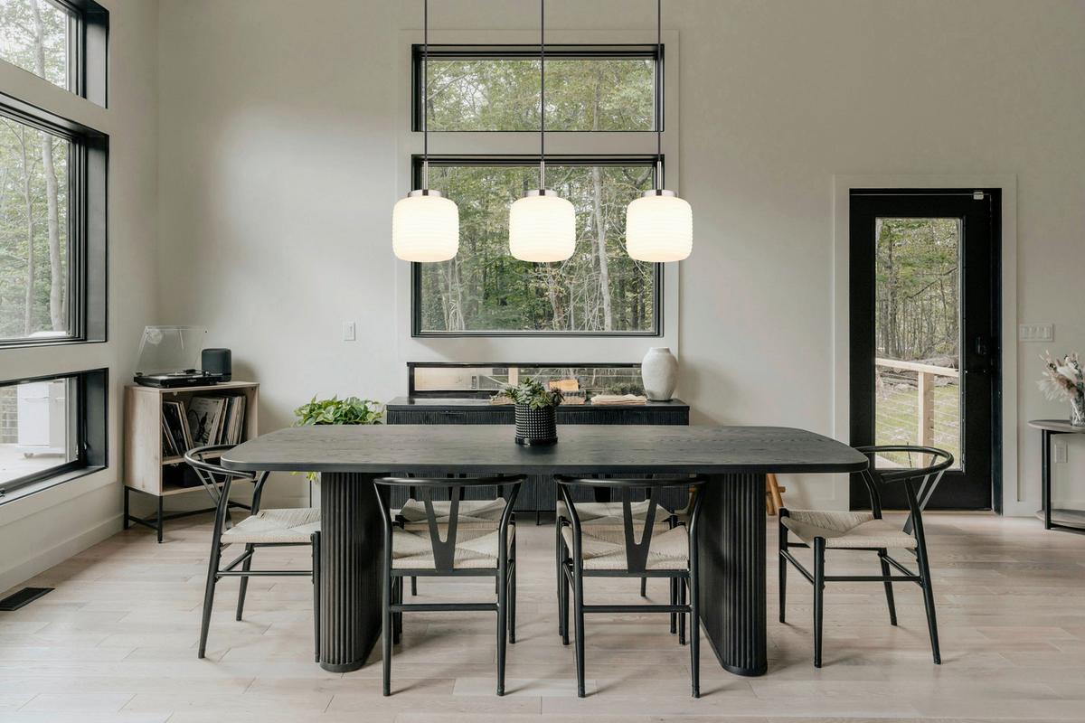 HÄNGELEUCHTE 15772-3H KLADORA - Weiss/Schwarz, Konventionell, Glas/Textil (24/130cm) - Globo