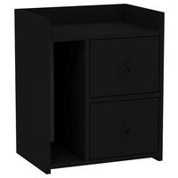 NACHTTISCH VENUS - Schwarz, Design, Holzwerkstoff (50/60/35cm) - MID.YOU