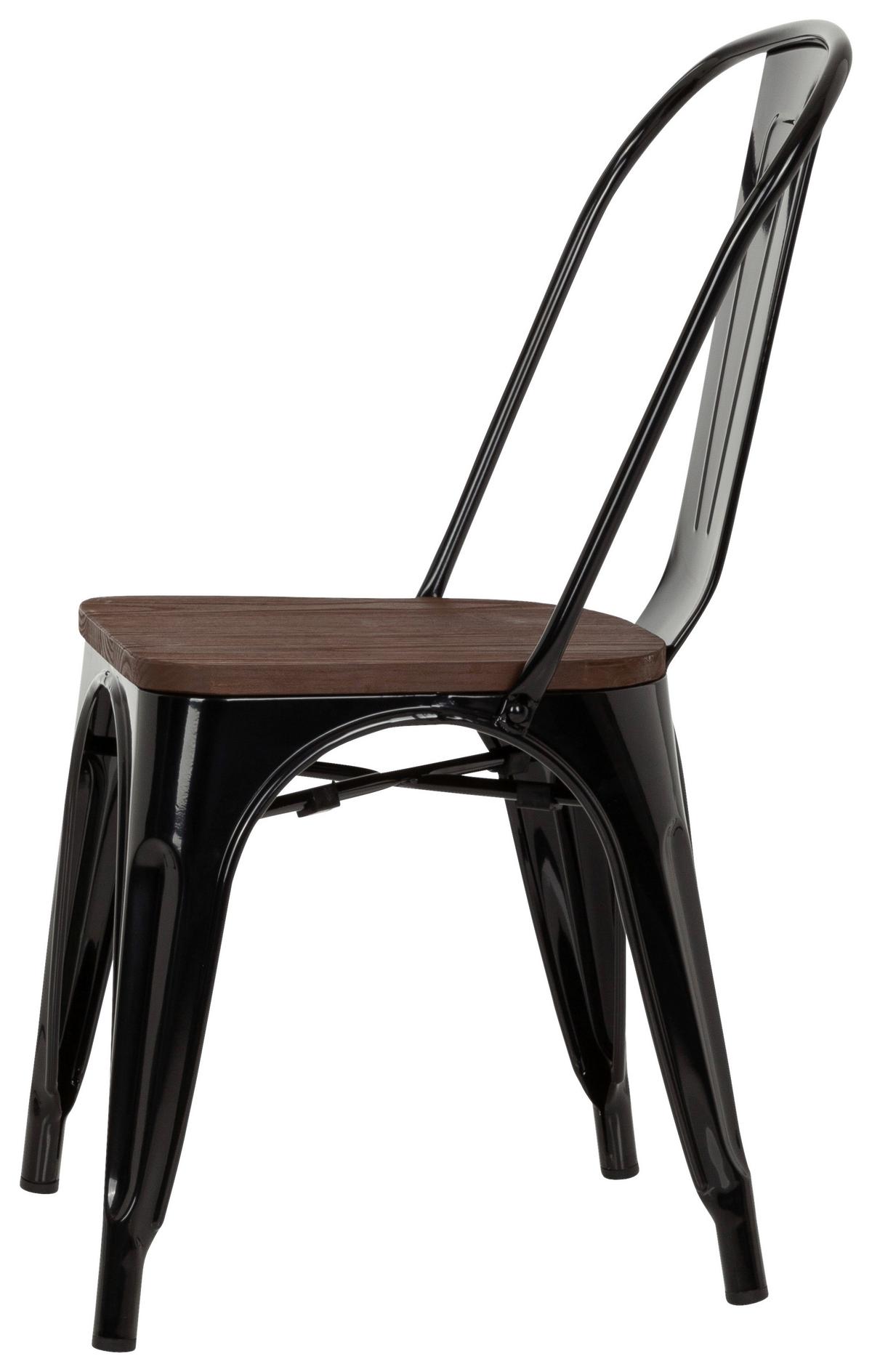Stol Vantaggio Comfort W, Črna, Brest - črna/temno rjava, Basics, kovina/les (44/84/54cm) - MID.YOU