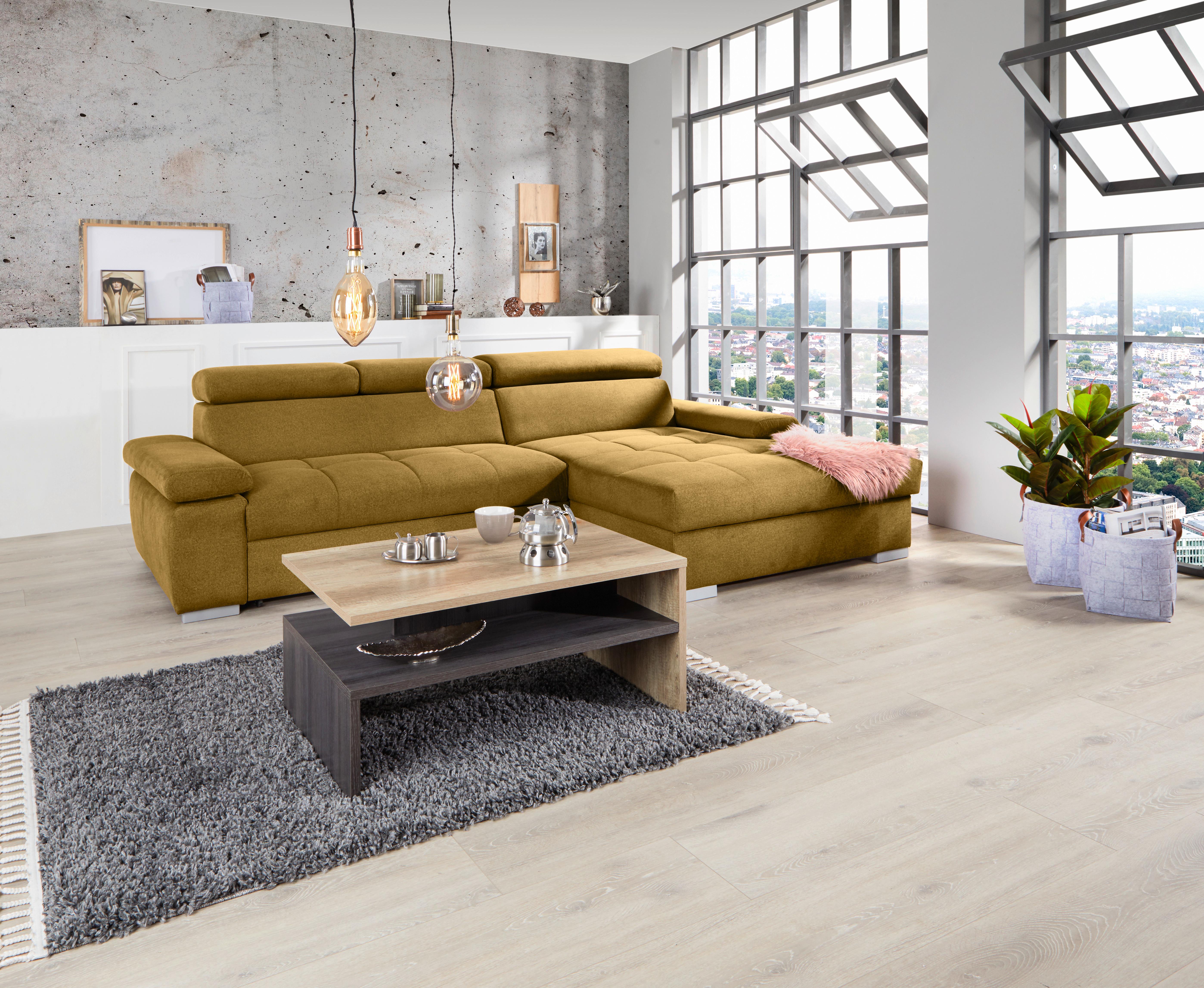 Kutna Garnitura Perry - srebrne boje/ecru, Design, tekstil/drvo (292/183cm) - Modern Living