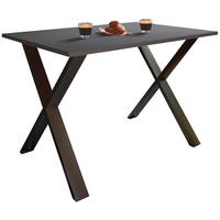 ESSTISCH XONA - Anthrazit/Schwarz, Basics, Holzwerkstoff (140/80/76cm) - MID.YOU