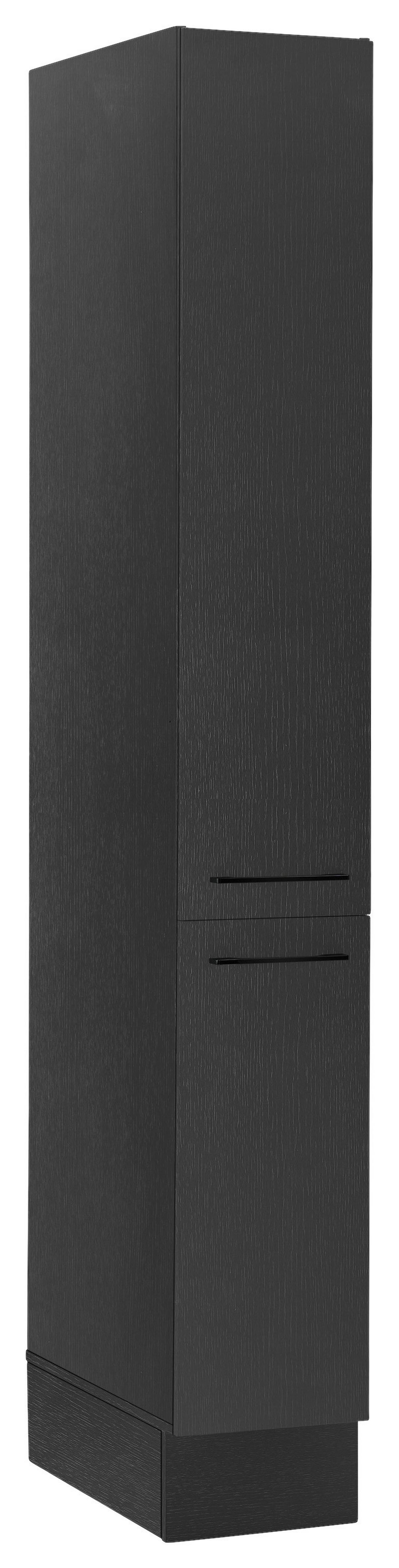 Apothekerschrank TURIN VS30, schwarz - Schwarz, MODERN, Holzwerkstoff/Metall (30/211/57cm)