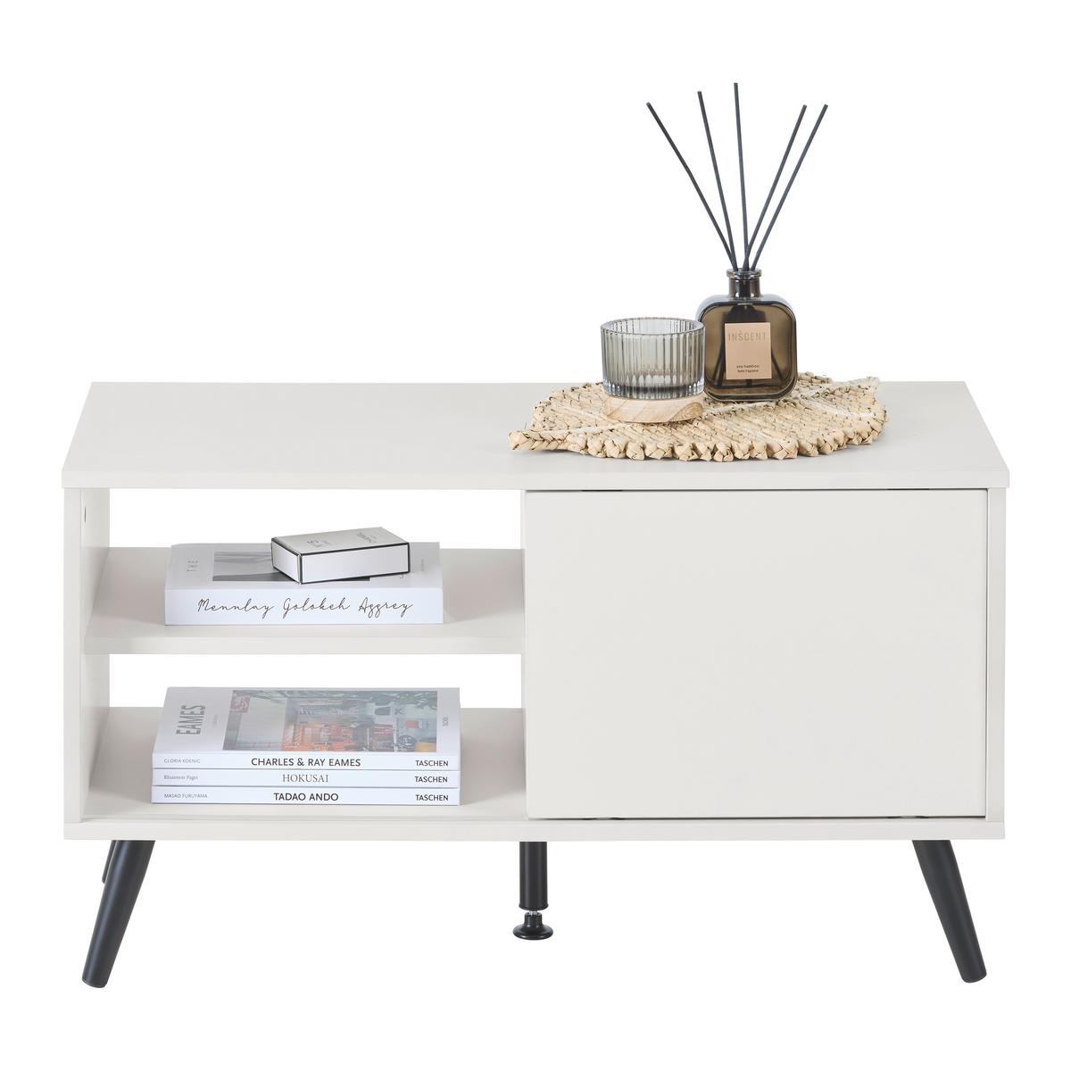 Phonotisch Move Kaschmirfarben - Kaschmir/Schwarz, MODERN, Holzwerkstoff/Metall (80/46/35cm) - Based