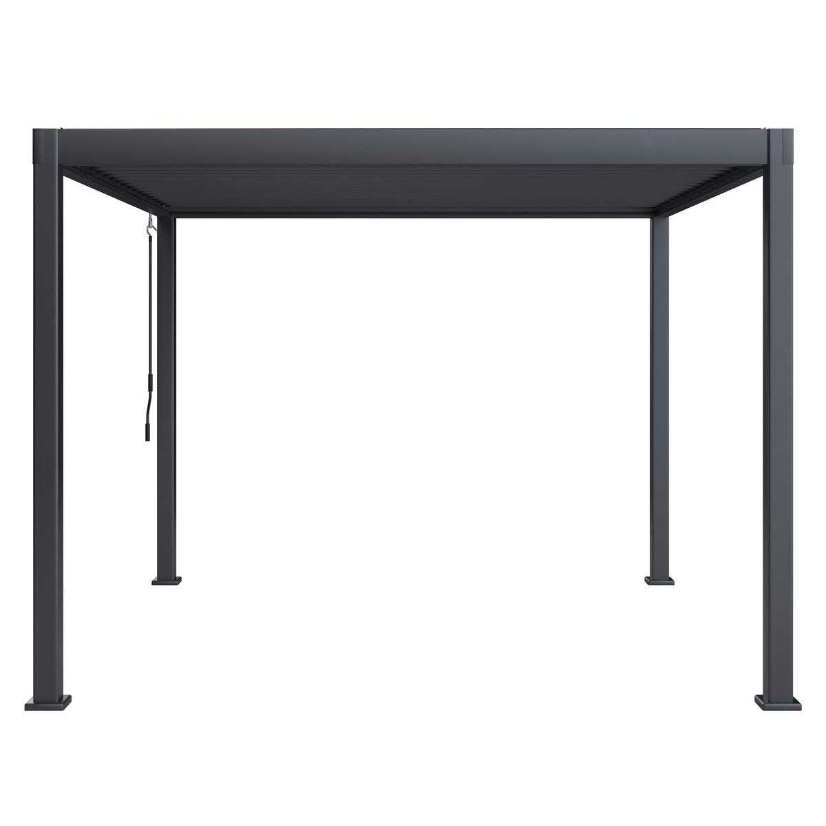 Pavilon Peri - fekete, Basics, fém (300/230/300cm) - Best Price
