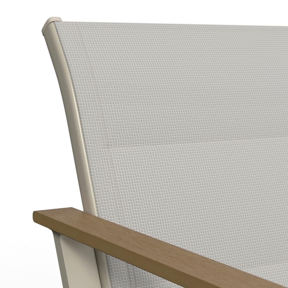 Gartenset Bianco Beige/Teakfarben 4-teilig - Beige/Teakfarben, Basics, Glas/Kunststoff (71/118/77cm) - Mömax