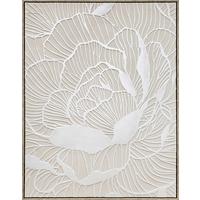 Leinwandbild Clear Petal Beige ca. 80x100cm - Beige/Naturfarben, Modern, Holz/Kunststoff (80/100cm) - Mömax