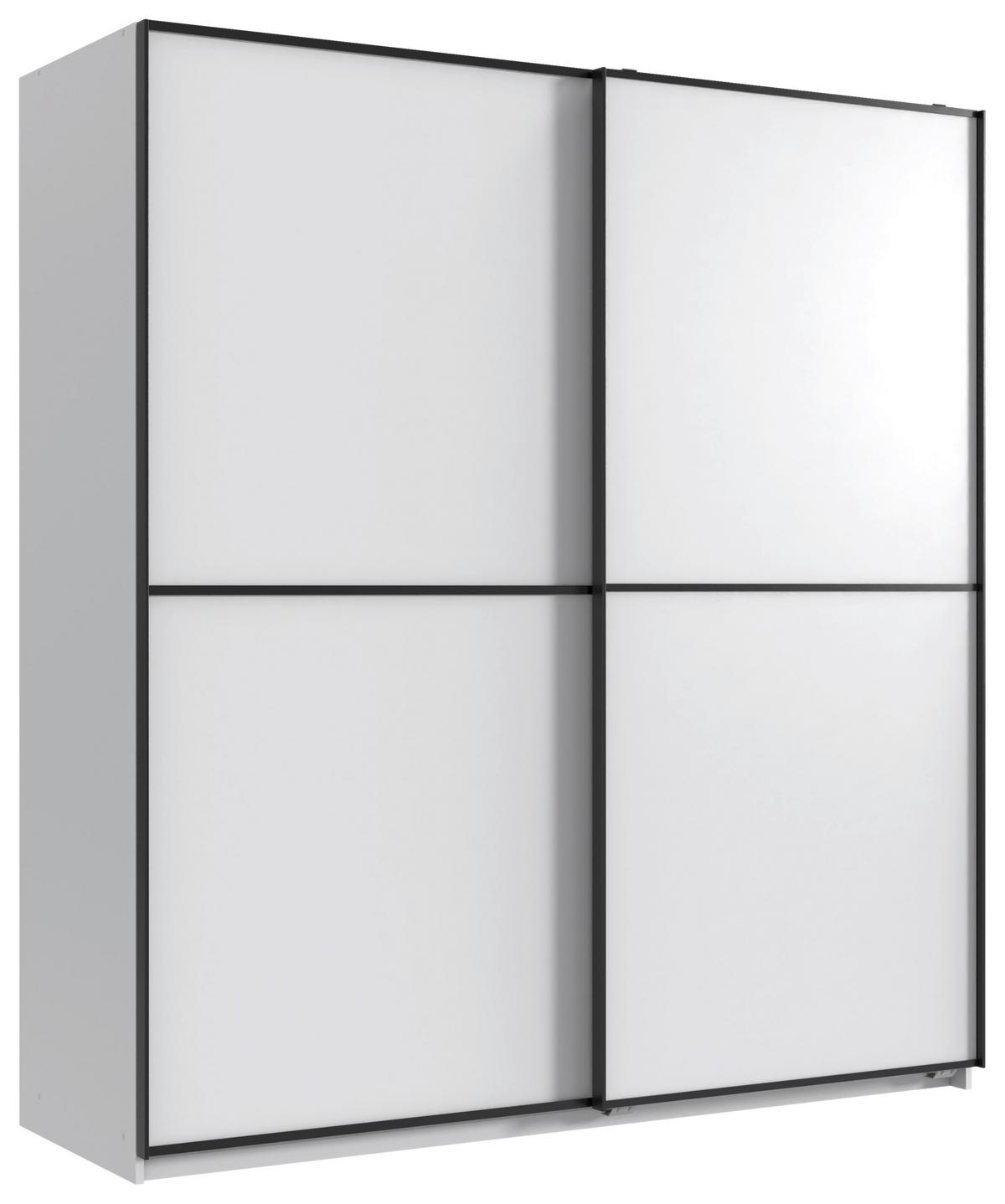 DULAP USI CULISANTE ULM - alb, material pe bază de lemn (135/198/65cm) - Modern Living