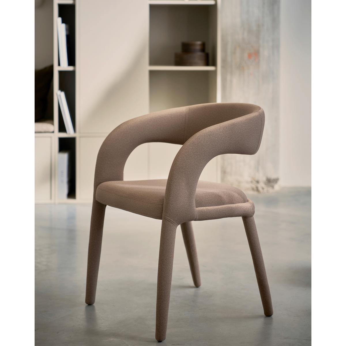 Armlehnstuhl Arms Braun - Braun, MODERN, Textil (60/80/54cm) - Livetastic